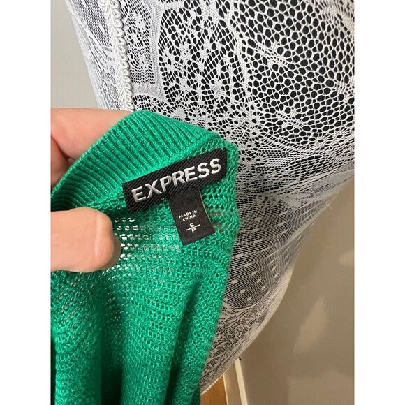 Express Dolman Sweater 3/4 Sleeve Green Size small S - Picture 3 of 9